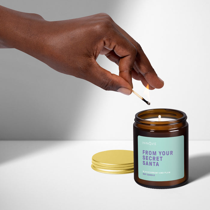 From Your Secret Santa Candle - Blackcurrant & Plum Fragrance