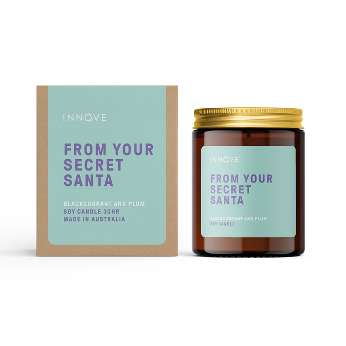 From Your Secret Santa Candle - Blackcurrant & Plum Fragrance
