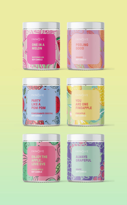 Pineapple Soy Candle | You Are One Fineapple - Fruity Soy Candles - Innove - INNOVE