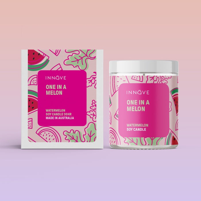 Watermelon Soy Candle | One In A Melon - Fruity Soy Candles - Innove - INNOVE
