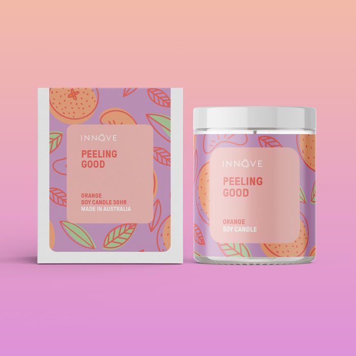 Orange Soy Candle | Peeling Good - Fruity Soy Candles - Innove - INNOVE