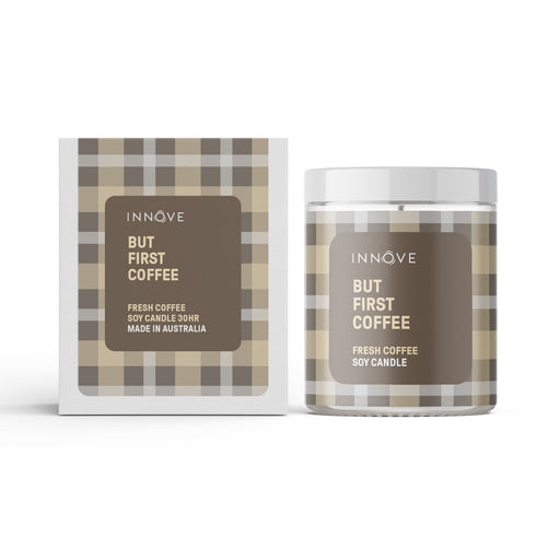 Fresh Coffee Soy Candle | But First Coffee - Tartan Soy Candles - Innove - INNOVE