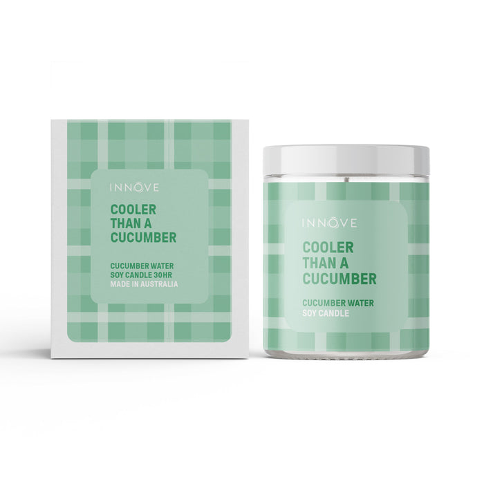 Cucumber Water Soy Candle | Cooler Than A Cucumber - Tartan Soy Candles - Innove - INNOVE