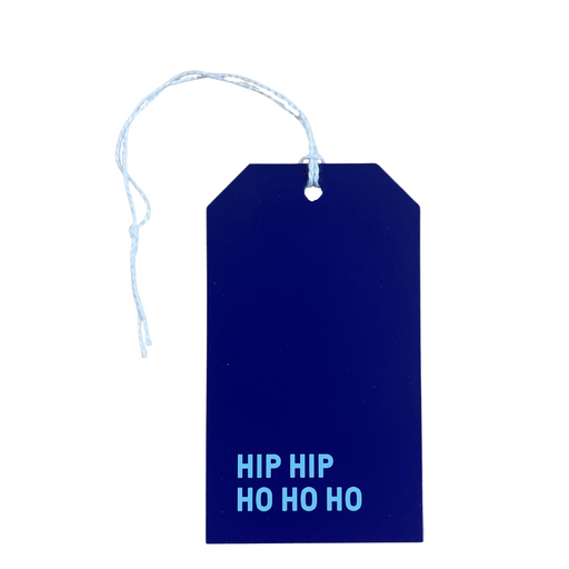 Hip Hip Ho Ho Ho Gift Tag in Blue - Gift Tags - Innove - INNOVE