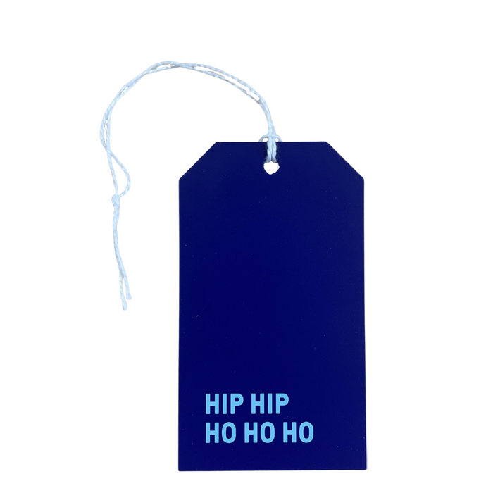 Hip Hip Ho Ho Ho Gift Tag in Blue - Gift Tags - Innove - INNOVE