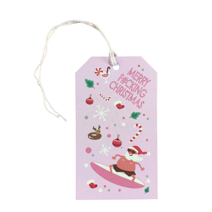 Merry F#cking Christmas Santa Gift Tag - Gift Tags - Innove - INNOVE
