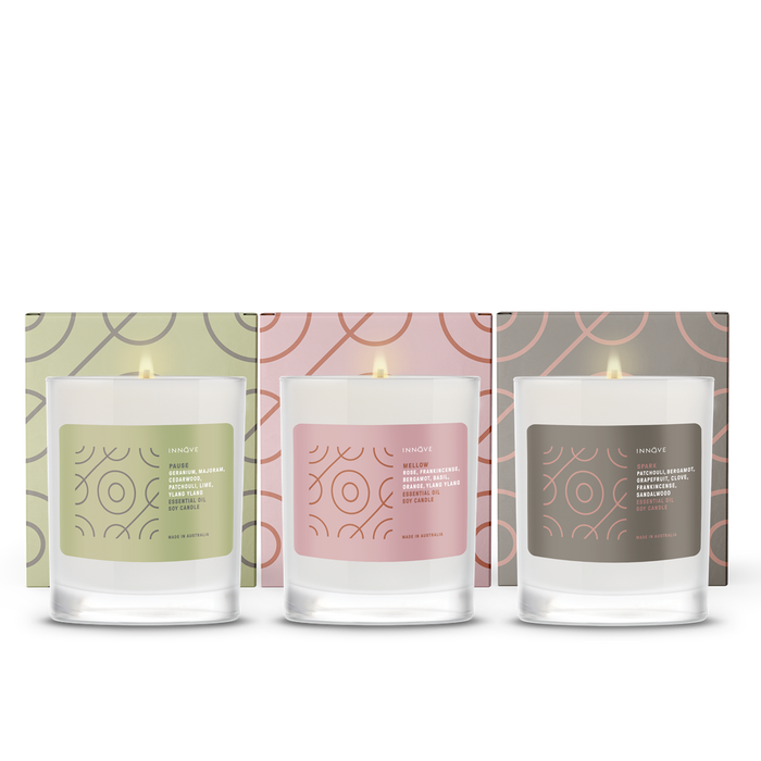 Mellow Essential Oil Soy Candle - Essential Oil Soy Candles - Innove - INNOVE