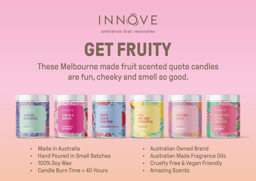 Orange Soy Candle | Peeling Good - Fruity Soy Candles - Innove - INNOVE