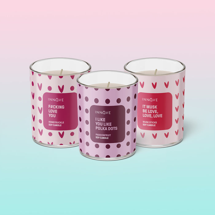Musk Sticks Soy Candle | It Musk Be Love - Valentines Candles - Innove - INNOVE