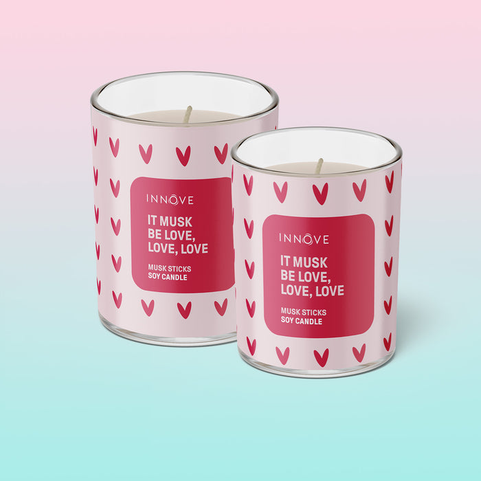 Musk Sticks Soy Candle | It Musk Be Love - Valentines Candles - Innove - INNOVE