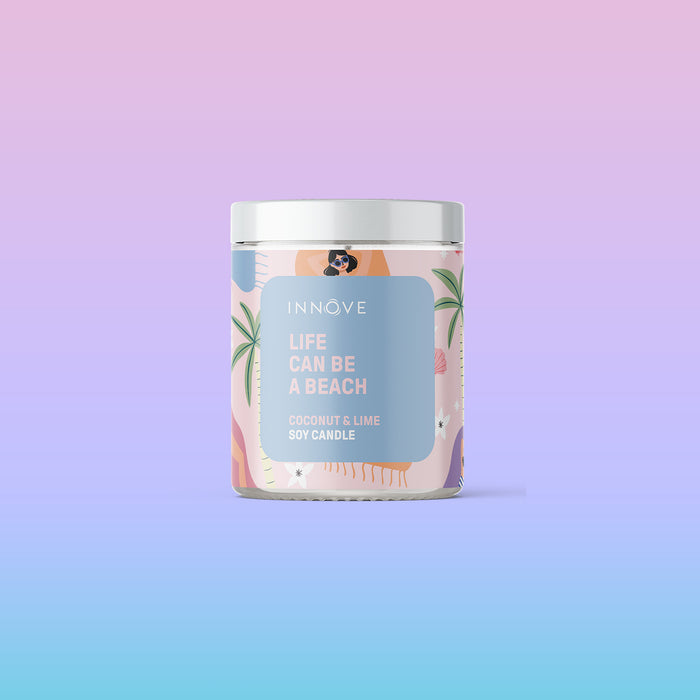 Coconut and Lime Soy Candle | Life Can Be A Beach - Beach Soy Candles - Innove - INNOVE