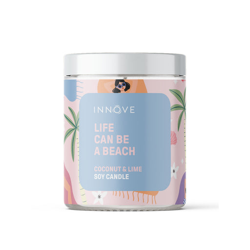 Coconut and Lime Soy Candle | Life Can Be A Beach - Beach Soy Candles - Innove - INNOVE