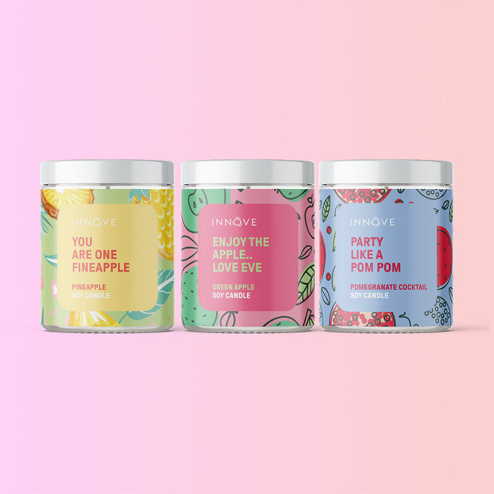 Pineapple Soy Candle | You Are One Fineapple - Fruity Soy Candles - Innove - INNOVE