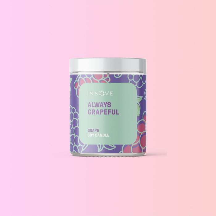 Grape Soy Candle | Always Grapeful - Fruity Soy Candles - Innove - INNOVE