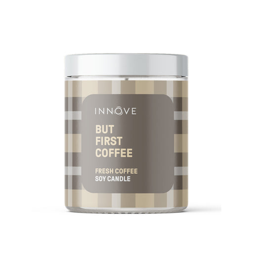 Fresh Coffee Soy Candle | But First Coffee - Tartan Soy Candles - Innove - INNOVE