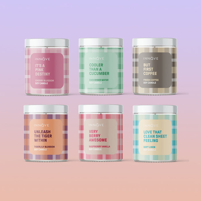 Cucumber Water Soy Candle | Cooler Than A Cucumber - Tartan Soy Candles - Innove - INNOVE