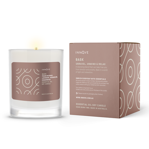 Bask Essential Oil Soy Candle - Essential Oil Soy Candles - Innove - INNOVE