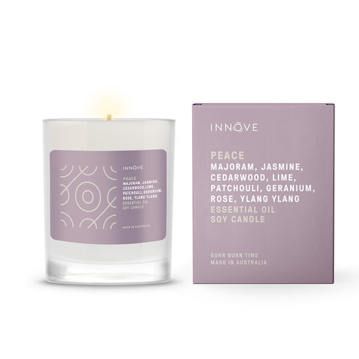 Peace Essential Oil Soy Candle - Essential Oil Soy Candles - Innove - INNOVE