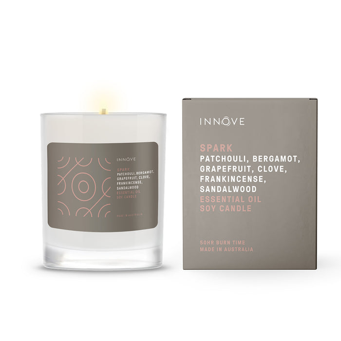 Spark Essential Oil Soy Candle - Essential Oil Soy Candles - Innove - INNOVE