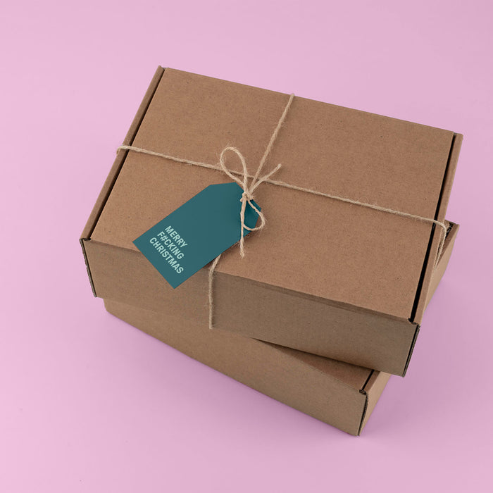 Merry F#cking Christmas Gift Tag in Green - Gift Tags - Innove - INNOVE