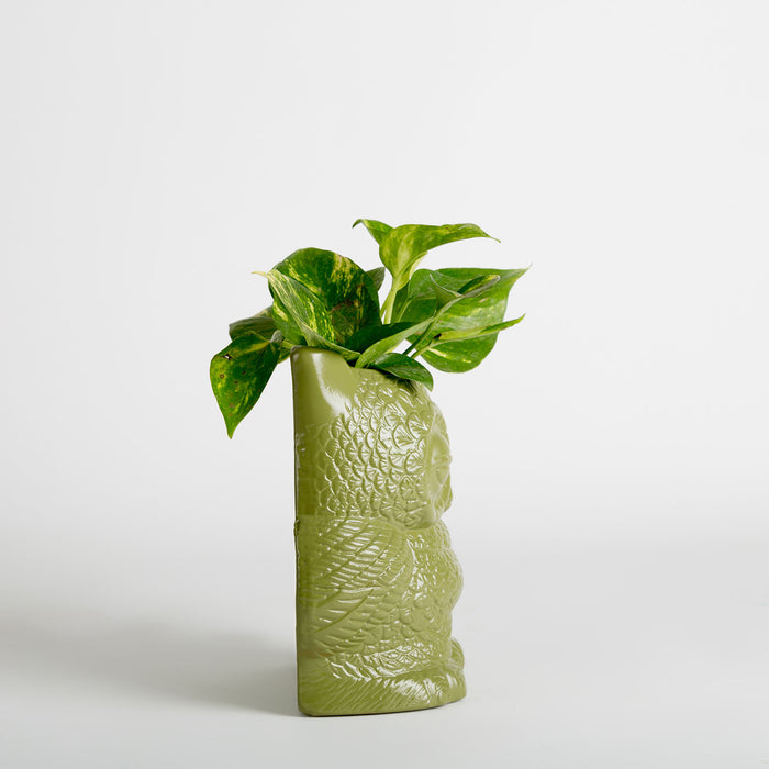 Hoot Owl Pot in Olive - Pots & Planters - Estudio Floga - INNOVE