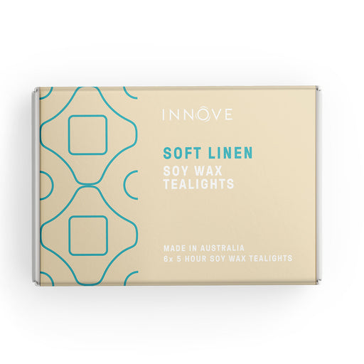 Soft Linen Soy Tealight Candles - Soy Wax Tealights - Innove - INNOVE