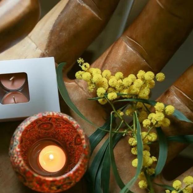 Caramel Vanilla Soy Tealight Candles - Soy Wax Tealights - Innove - INNOVE