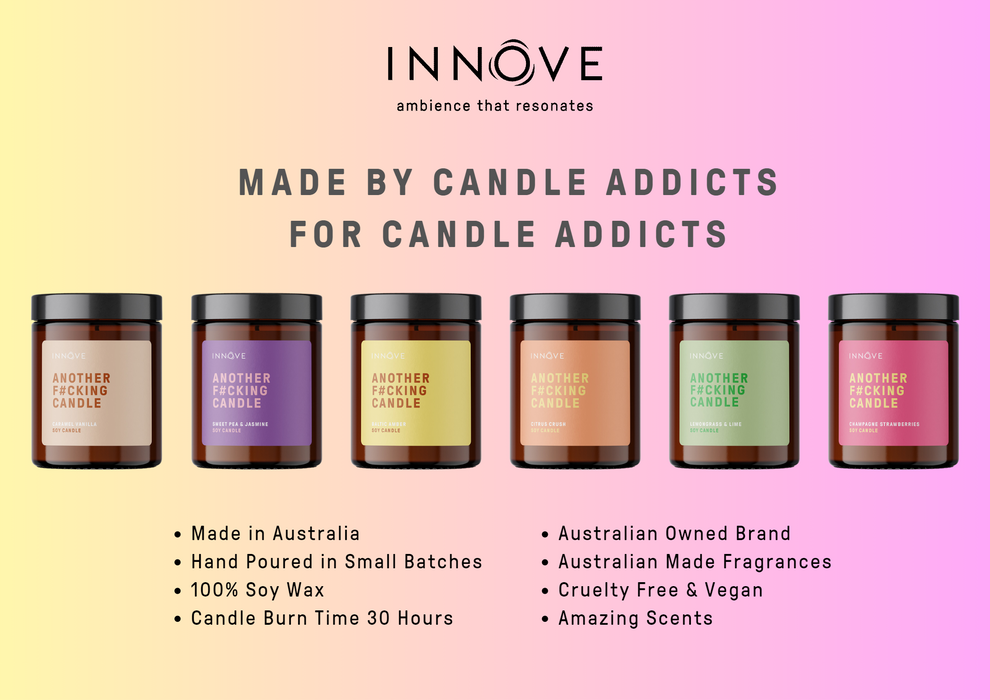 Another F#cking Candle in Sweet Pea and Jasmine - Candle Pun Collection - Innove - INNOVE