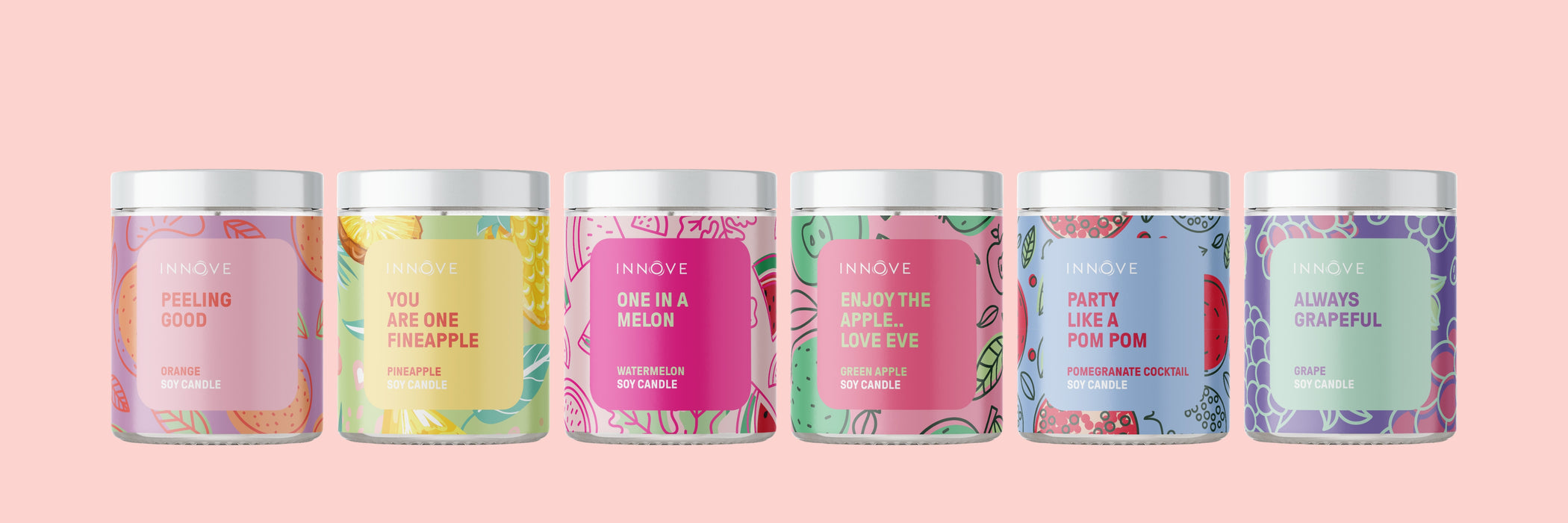 Watermelon Soy Candle | One In A Melon - Fruity Soy Candles - Innove - INNOVE