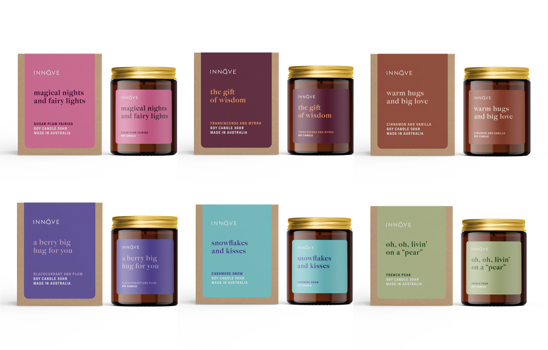 Warm Hugs and Big Love Candle - Cinnamon and Vanilla Fragrance