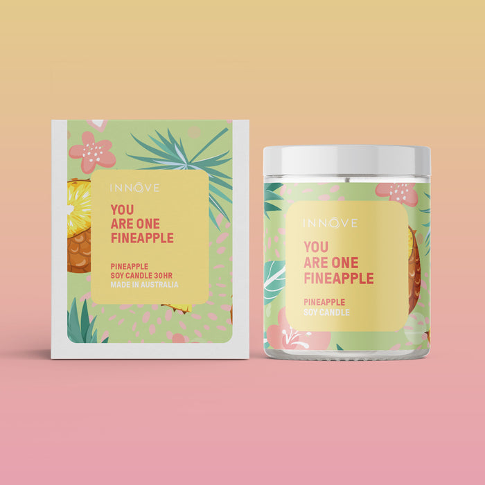 Pineapple Soy Candle | You Are One Fineapple - Fruity Soy Candles - Innove - INNOVE