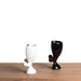 Ashurito Hug Me Pots | Shot Glass Black and White Set of 2 - Pots & Planters - Estudio Floga - INNOVE