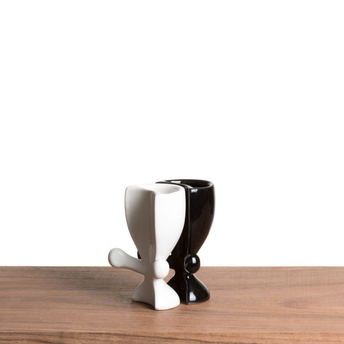 Ashurito Hug Me Pots | Shot Glass Black and White Set of 2 - Pots & Planters - Estudio Floga - INNOVE