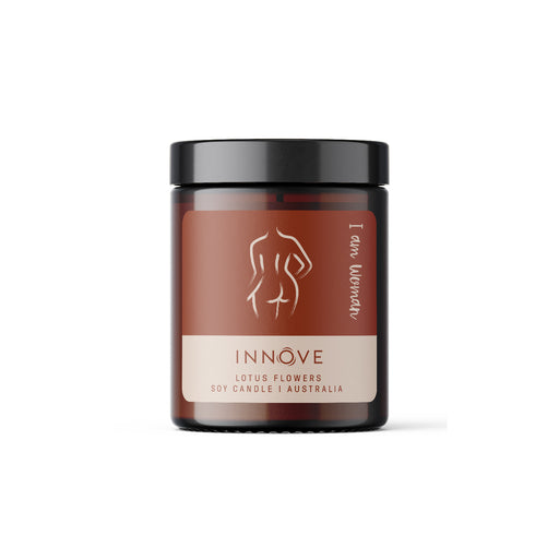 Lotus Flowers Soy Candle | I Am Woman - Women's Empowerment - Innove - INNOVE