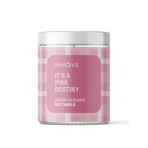 Cherry Blossom Soy Candle | It’s A Pink Destiny - Tartan Soy Candles - Innove - INNOVE