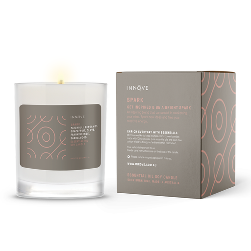 Spark Essential Oil Soy Candle - Essential Oil Soy Candles - Innove - INNOVE