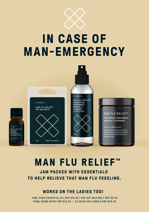 Man Flu Relief™ Soy Candle - Man Flu Relief - Innove - INNOVE
