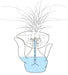 Mr PII Self Watering Pot in Black - Pots & Planters - Estudio Floga - INNOVE